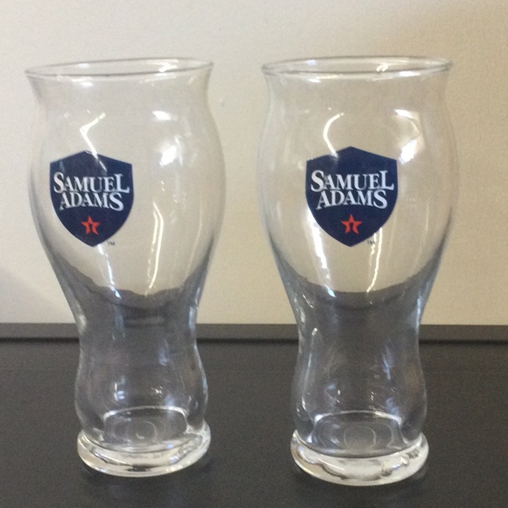 2Pc. Samuel Adams Beer Glasses
